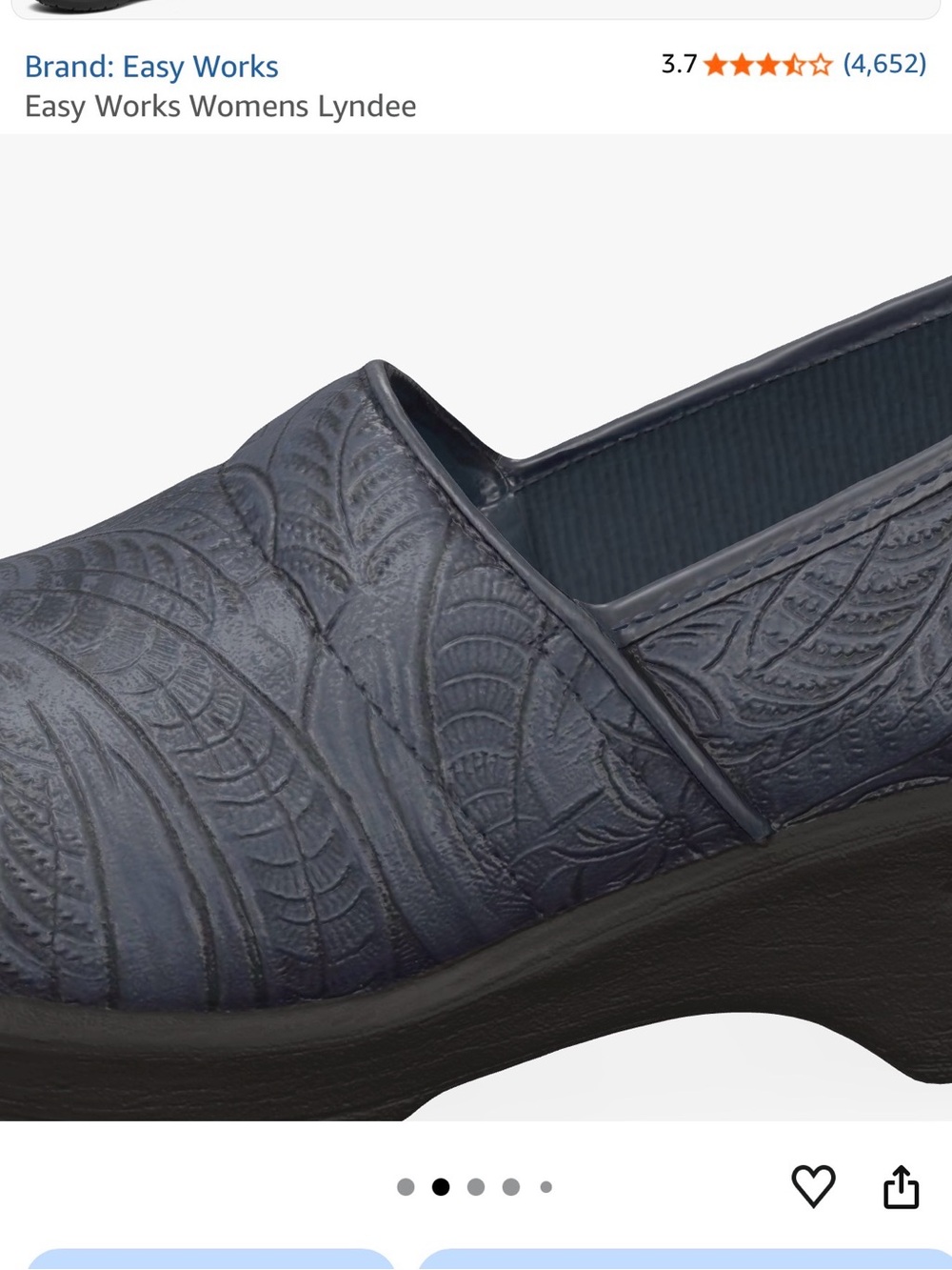 New Easy works 8.5 w Women's Navy Slip-On Comfort Shoe